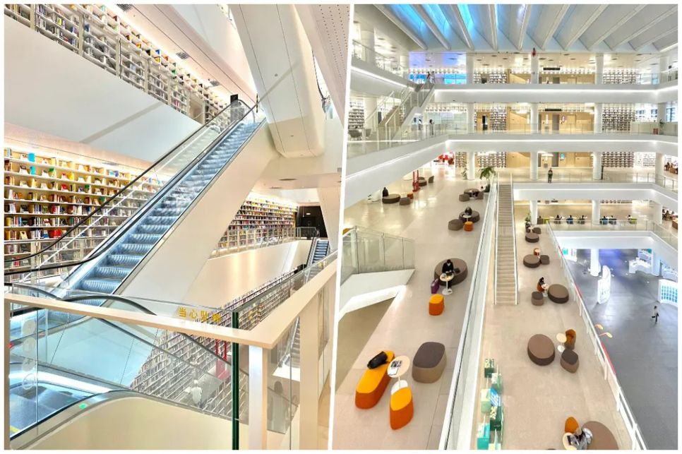 Bên trong thư viện Thâm Quyến. Ảnh: ourChinastory