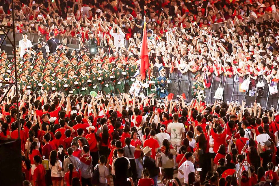 Chương trình nghệ thuật chính luận Tổ quốc trong tim. ẢNH: BTC Chương trình nghệ thuật chính luận Tổ quốc trong tim. ẢNH: BTC