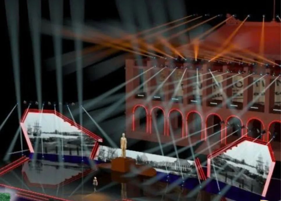 Phối cảnh đầu cầu truyền hình tại TPHCM Phối cảnh đầu cầu truyền hình tại TPHCM