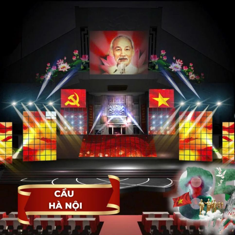 Phối cảnh điểm cầu truyền hình Hà Nội Phối cảnh điểm cầu truyền hình Hà Nội