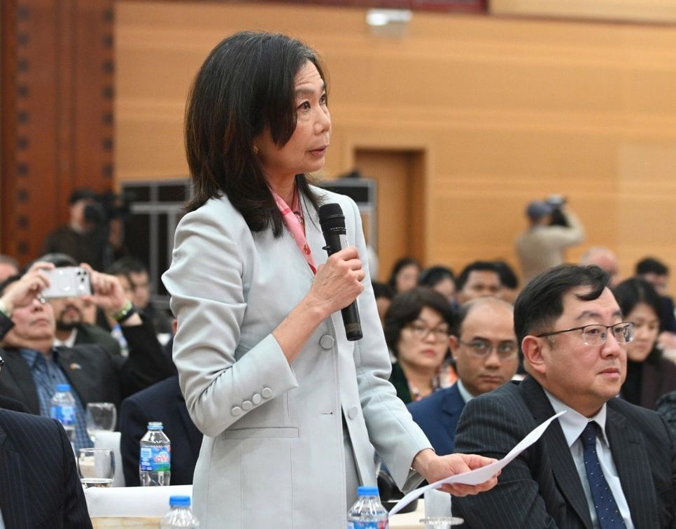 Điều phối viên thường trú Liên hợp quốc tại Việt Nam Pauline Tamesis phát biểu. Ảnh: TTXVN Điều phối viên thường trú Liên hợp quốc tại Việt Nam Pauline Tamesis phát biểu. Ảnh: TTXVN