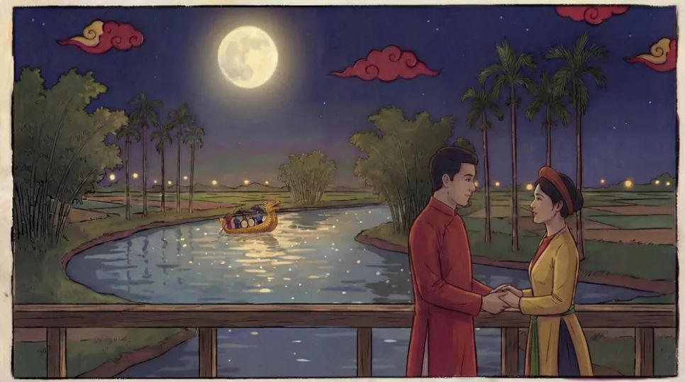 MV là một sản phẩm kết hợp AI và vẻ đẹp di sản Quan họ, tranh dân gian Đông Hồ