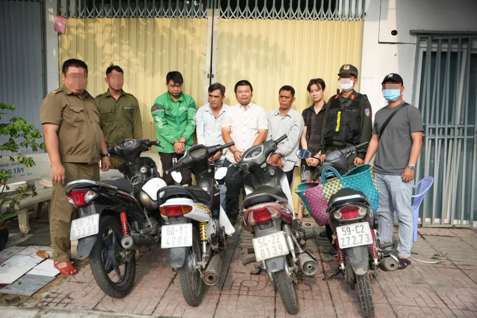 Các đối tượng cùng phương tiện thực hiện trộm chó, mèo