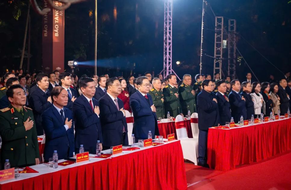 Các đại biểu tham dự tại điểm cầu Hà Nội. Ảnh VIẾT CHUNG