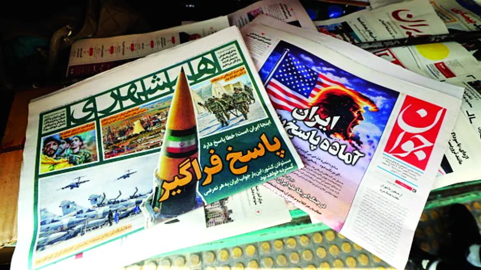 Báo chí Trung Đông đưa tin về tình hình căng thẳng tại vùng Vịnh. ẢNH: Al-Monitor Báo chí Trung Đông đưa tin về tình hình căng thẳng tại vùng Vịnh. ẢNH: Al-Monitor