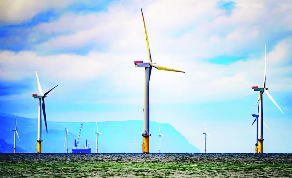 Một trang trại điện gió tại Anh - Ben Birchall. ẢNH: PA Một trang trại điện gió tại Anh - Ben Birchall. ẢNH: PA