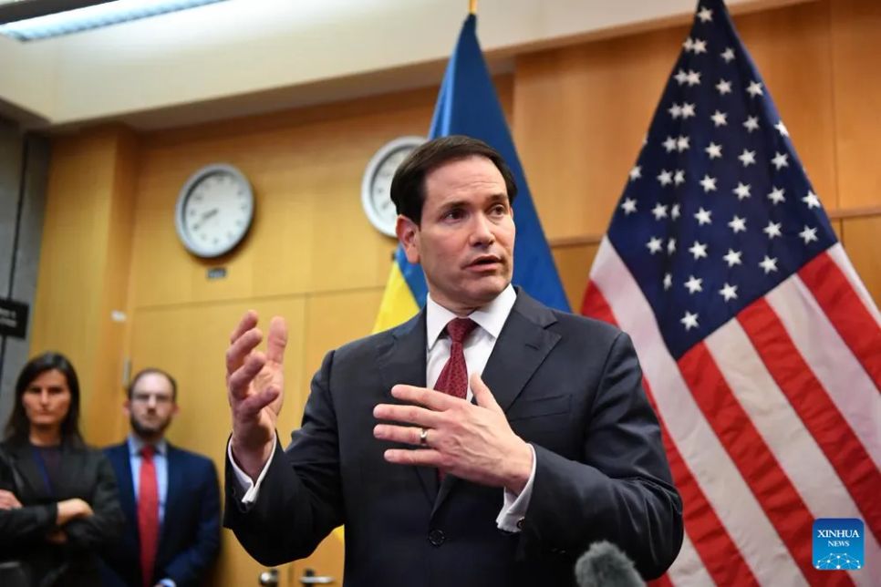 Ngoại trưởng Mỹ Marco Rubio. Ảnh: XINHUA