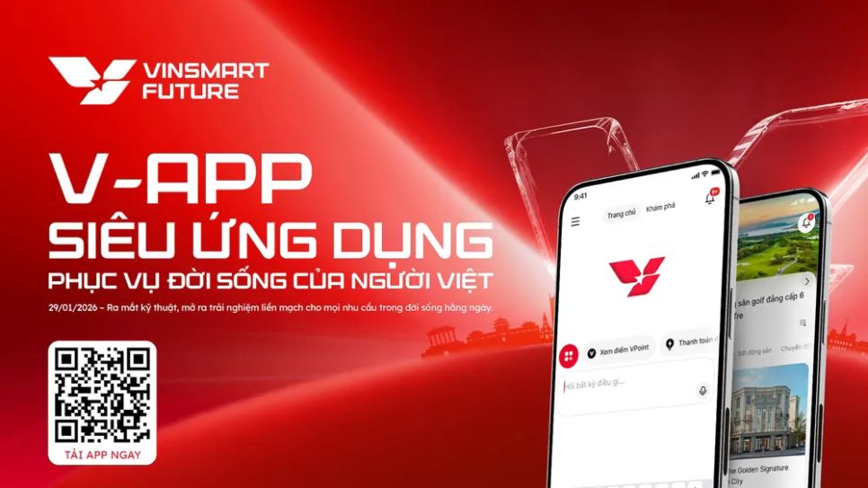 Vinsmart Future ra mắt siêu ứng dụng 'một chạm' V-App
