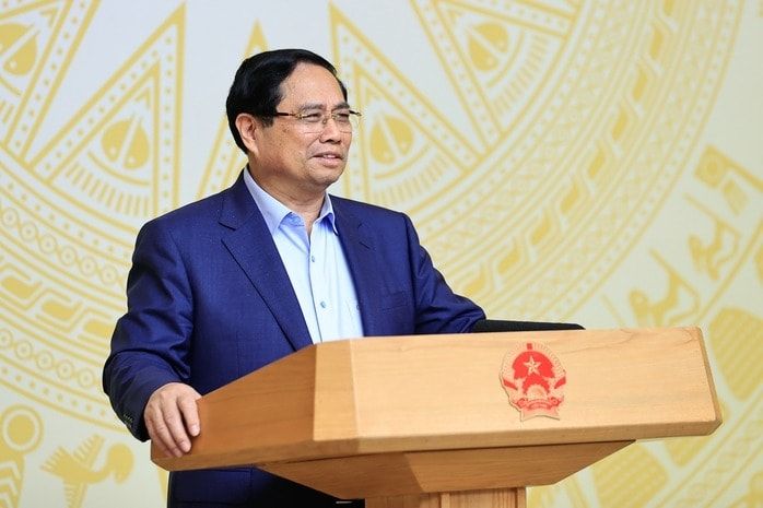 Thủ tướng Chính phủ Phạm Minh Chính phát biểu tại phiên họp. Ảnh: VGP Thủ tướng Chính phủ Phạm Minh Chính phát biểu tại phiên họp. Ảnh: VGP