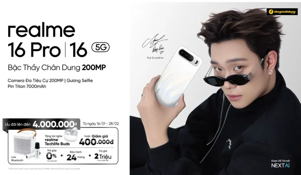 Nhiều KOL cùng nghệ sĩ trẻ làm đại sứ sản phẩm Realme 16 Pro và 16 5G