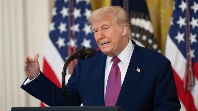 Tổng thống Mỹ Donald Trump phát biểu tại Nhà Trắng, Washington, D.C. Ảnh: THX Tổng thống Mỹ Donald Trump phát biểu tại Nhà Trắng, Washington, D.C. Ảnh: THX