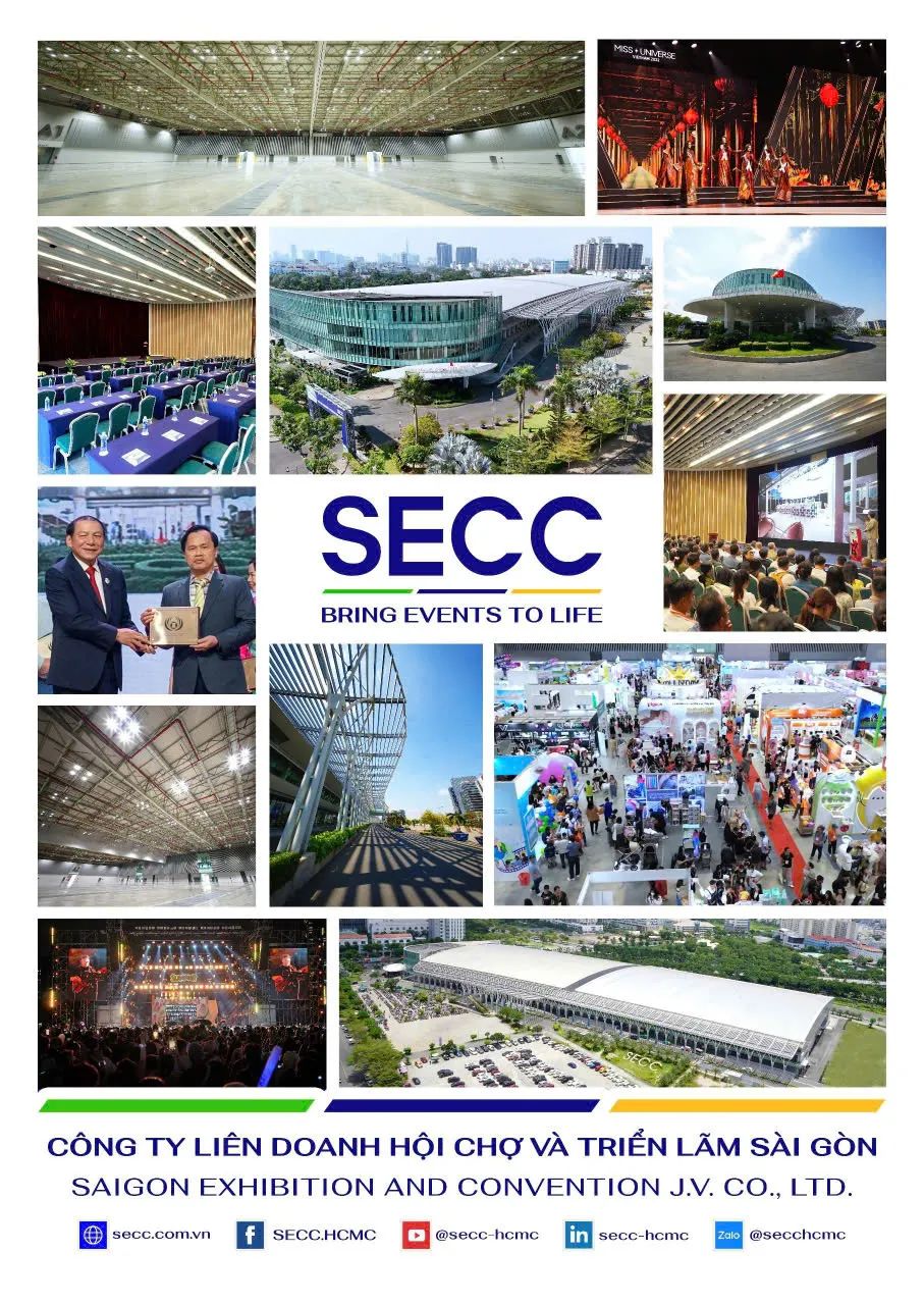SECC góp phần quan trọng trong lĩnh vực triển lãm, hội chợ, hội nghị, sự kiện, du lịch MICE mang tầm quốc tế tại TPHCM và Việt Nam SECC góp phần quan trọng trong lĩnh vực triển lãm, hội chợ, hội nghị, sự kiện, du lịch MICE mang tầm quốc tế tại TPHCM và Việt Nam