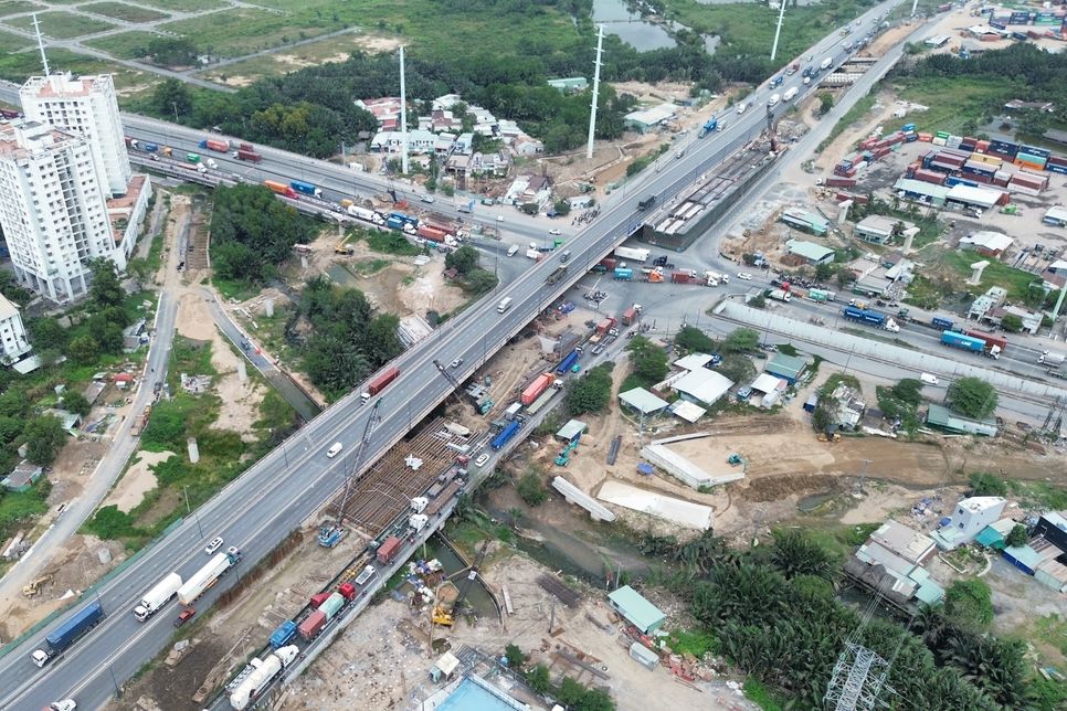 TP.HCM điều chỉnh tiến độ hoàn thành nút giao Mỹ Thủy đến quý III/2026. Ảnh: Ni Na