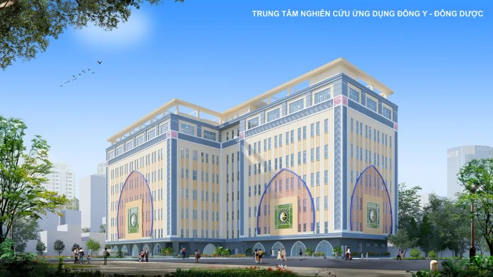 Phối cảnh Trung tâm nghiên cứu ứng dụng Đông y - Đông dược