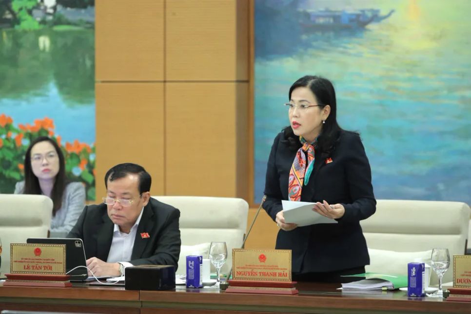 Chủ nhiệm Ủy ban Khoa học, Công nghệ và Môi trường Nguyễn Thanh Hải góp ý về báo cáo Chủ nhiệm Ủy ban Khoa học, Công nghệ và Môi trường Nguyễn Thanh Hải góp ý về báo cáo