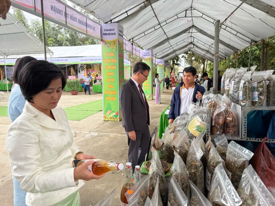 Đại biểu và người dân đến tham quan Hội chợ trưng bày sản phẩm OCOP nằm trong khuôn khổ chương trình Đại biểu và người dân đến tham quan Hội chợ trưng bày sản phẩm OCOP nằm trong khuôn khổ chương trình