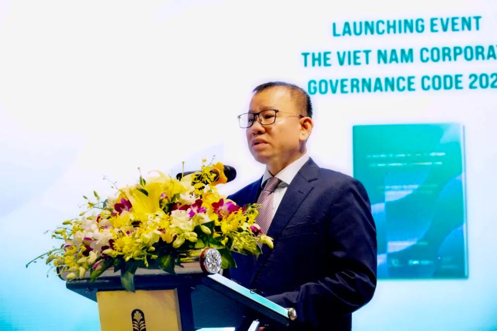 Ông Nguyễn Hoàng Dương, Phó Chủ tịch UBCKNN, phát biểu tại sự kiện. Ảnh: UBCKNN