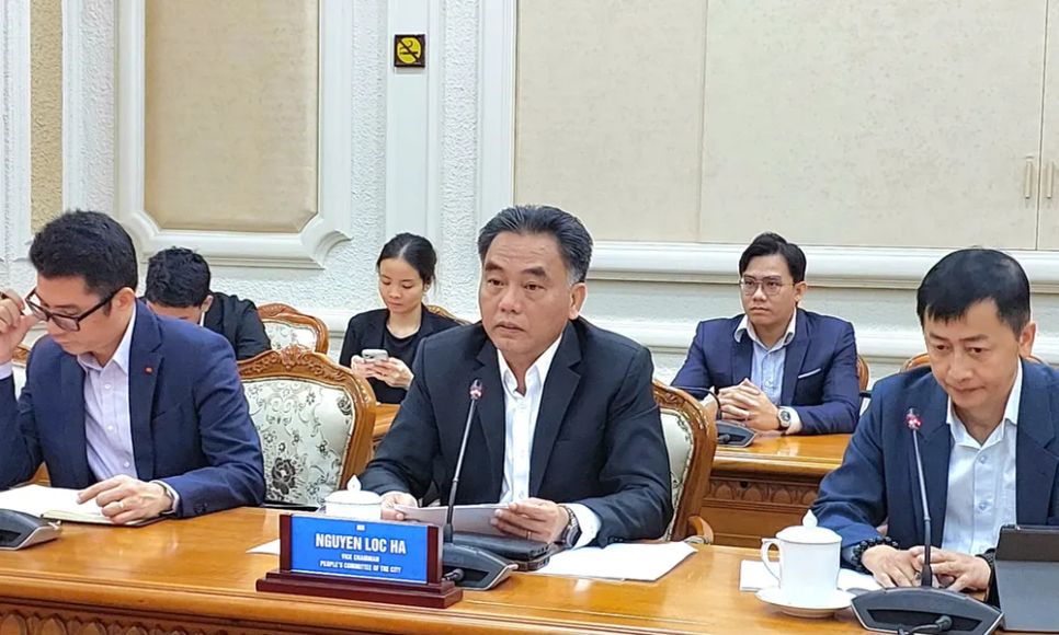 Phó Chủ tịch Thường trực UBND TPHCM Nguyễn Lộc Hà tại buổi tiếp Chủ tịch Hiệp hội Doanh nghiệp Nhật Bản tại TPHCM. Ảnh: M.HOA Phó Chủ tịch Thường trực UBND TPHCM Nguyễn Lộc Hà tại buổi tiếp Chủ tịch Hiệp hội Doanh nghiệp Nhật Bản tại TPHCM. Ảnh: M.HOA