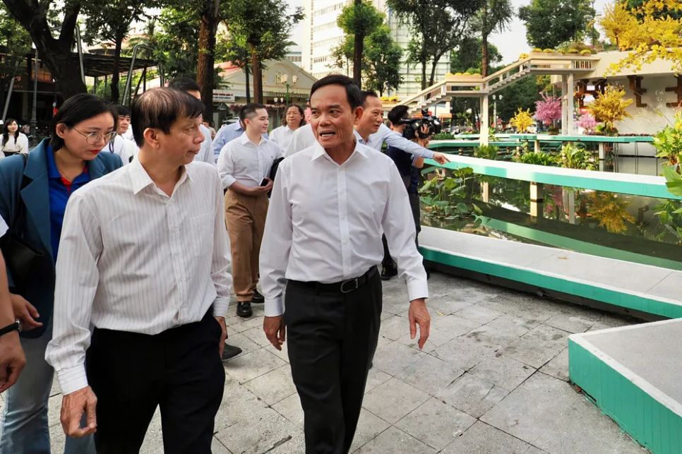 Lãnh đạo TPHCM khảo sát 3 công trình chỉnh trang phục vụ Tết 