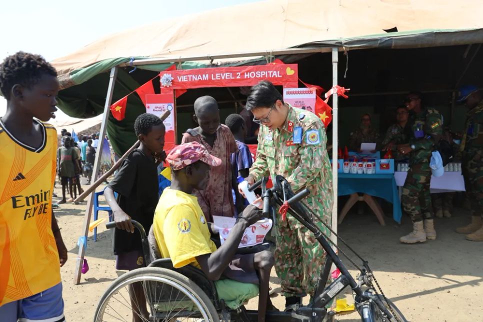 Người lính Việt Nam tham gia lực lượng gìn giữ hòa bình Liên hợp quốc