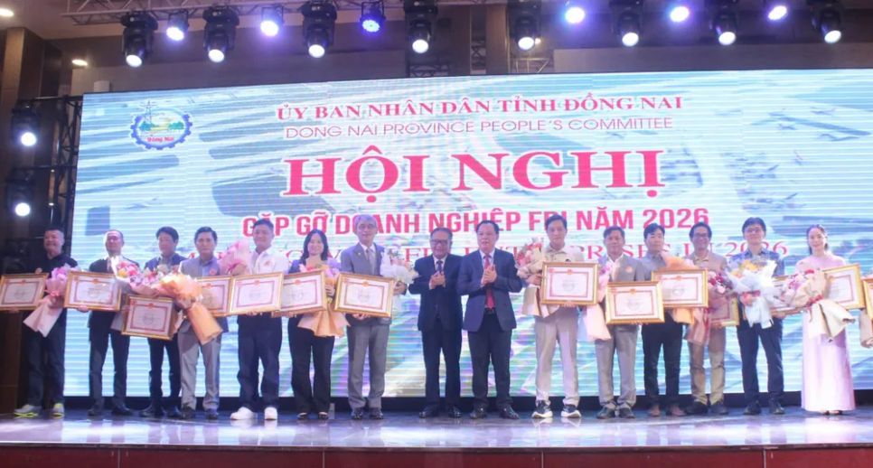Các doanh nghiệp FDI xuất sắc trong hoạt động sản xuất, kinh doanh nhận bằng khen của UBND tỉnh Đồng Nai