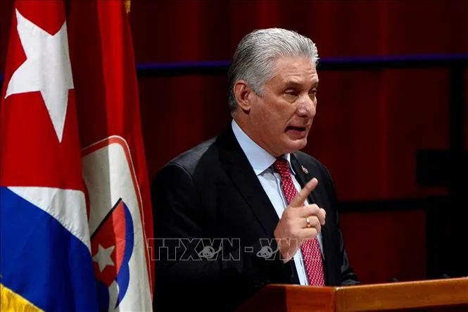 Chủ tịch Cuba Miguel Díaz-Canel. Ảnh tư liệu: TTXVN
