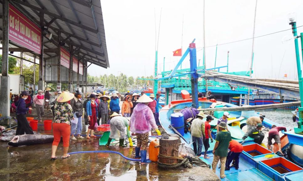 Cảnh trên bến dưới tàu sầm uất ở 