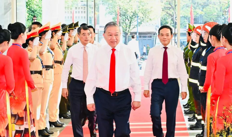 Tổng Bí thư Tô Lâm thăm, chúc tết Đảng bộ, chính quyền và nhân dân TPHCM