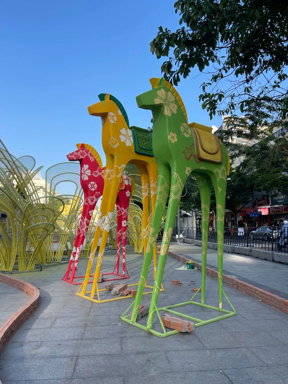 Đường hoa Nguyễn Huệ nước rút hoàn thiện trước ngày khai mạc