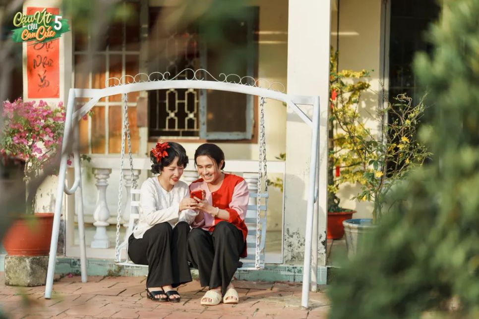 Diễn viên Huỳnh Lập và Puka trong phim