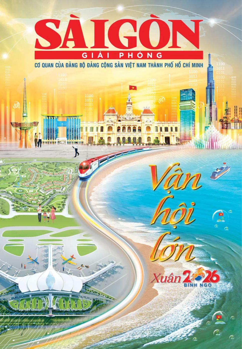 Báo Sài Gòn Giải Phóng đạt giải Nhất bìa báo Xuân TPHCM 2026