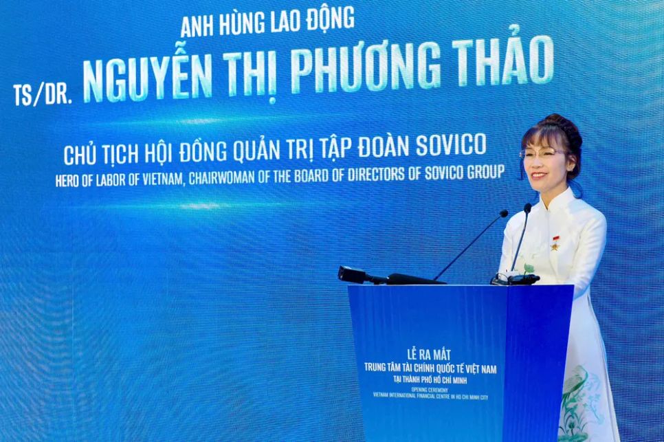 Bà Nguyễn Thị Phương Thảo, Chủ tịch kiêm Tổng giám đốc Tập đoàn SOVICO, Phó Chủ tịch thường trực HĐQT HDBank. Ảnh: HOÀNG HÙNG