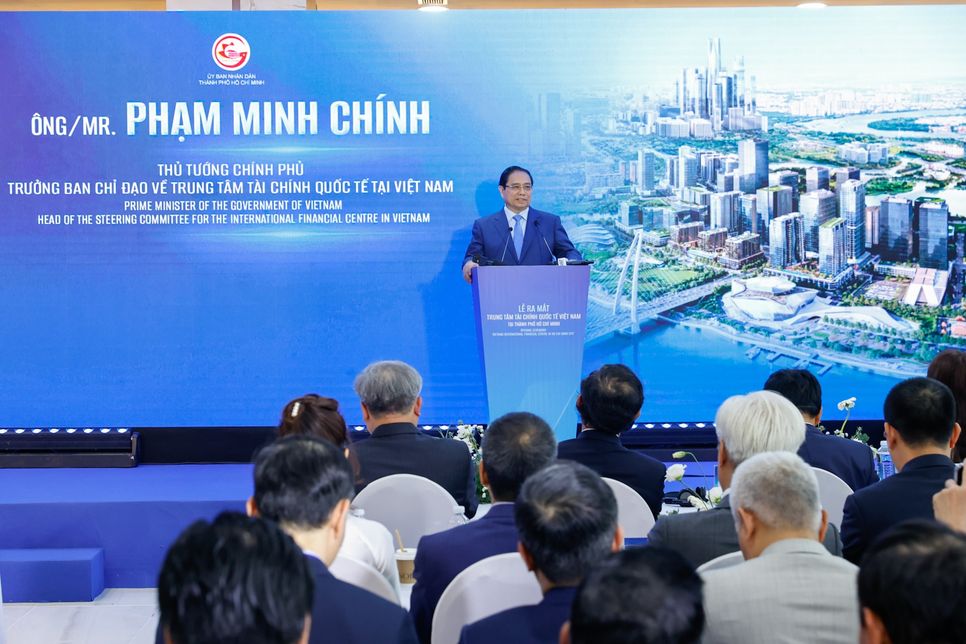 <span>Thủ tướng: Thành công của Trung tâm Tài chính Quốc tế tại TP.HCM và Đà Nẵng đòi hỏi trách nhiệm và sự hành động chung của toàn hệ thống chính trị, của mọi người dân, doanh nghiệp và các cá nhân, tổ chức liên quan. Ảnh: VGP/Nhật Bắc</span>