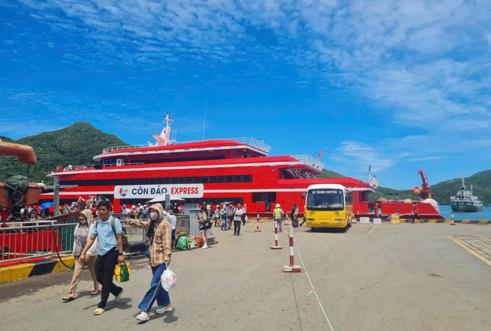 Chạy lại tuyến tàu cao tốc tuyến Vũng Tàu - Côn Đảo từ ngày mùng 10 Tết