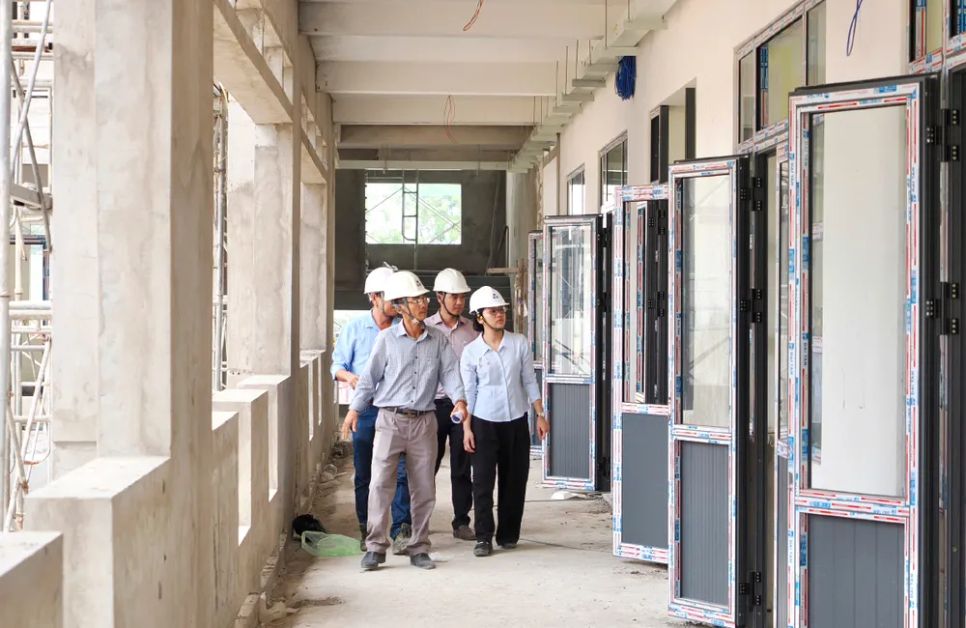 Hối hả trên những công trình xây trường học mới