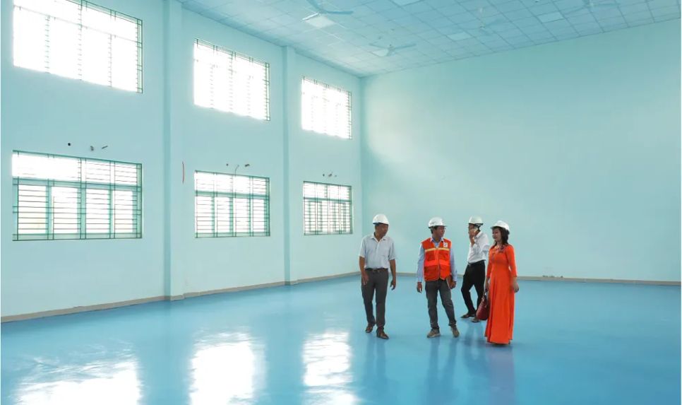 Hối hả trên những công trình xây trường học mới