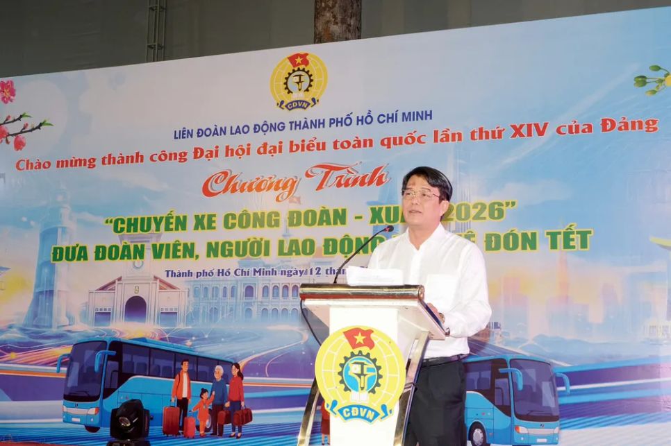 7.000 công nhân về quê đón Tết trên những chuyến xe mùa xuân