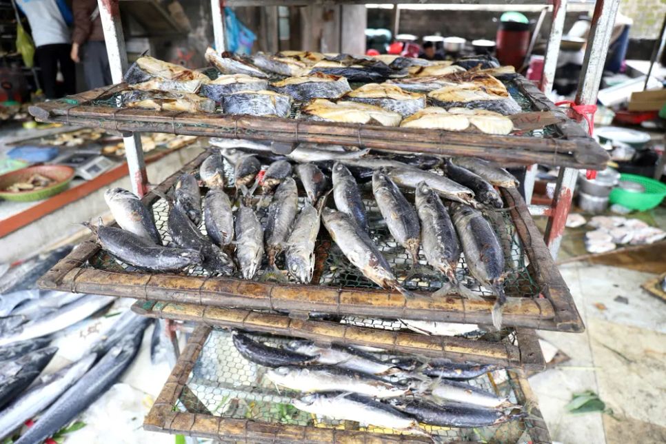 Thơm lừng cá nướng Cửa Lò những ngày cận tết