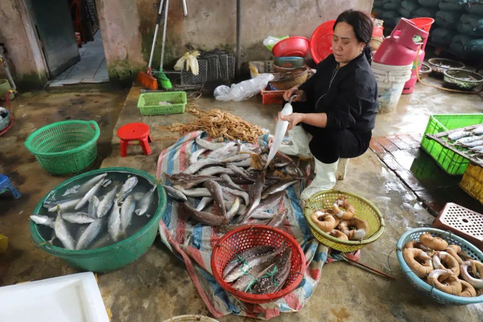 Thơm lừng cá nướng Cửa Lò những ngày cận tết