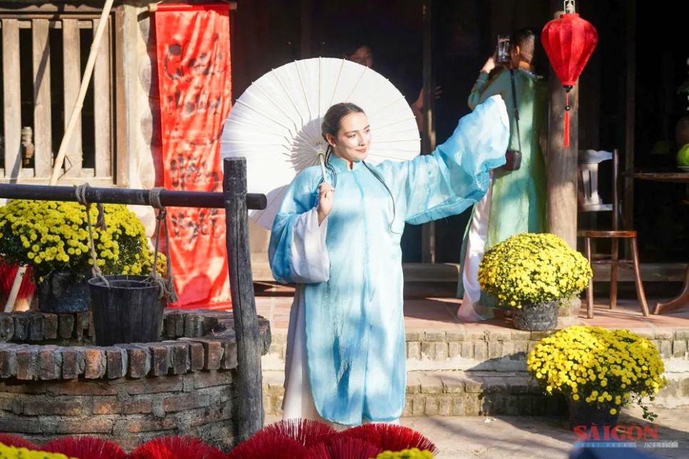 Không gian tết xưa thu hút giới trẻ