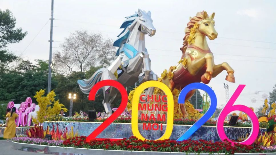 Đại cảnh linh vật tại Hội hoa xuân khu vực Bình Dương Đại cảnh linh vật tại Hội hoa xuân khu vực Bình Dương