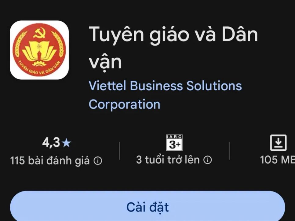 Ứng dụng Tuyên giáo và Dân vận