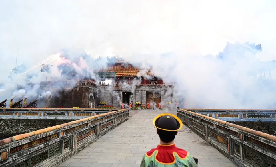 Chương trình nghệ thuật tại Đại nội Huế. Ảnh: VĂN THẮNG Chương trình nghệ thuật tại Đại nội Huế. Ảnh: VĂN THẮNG