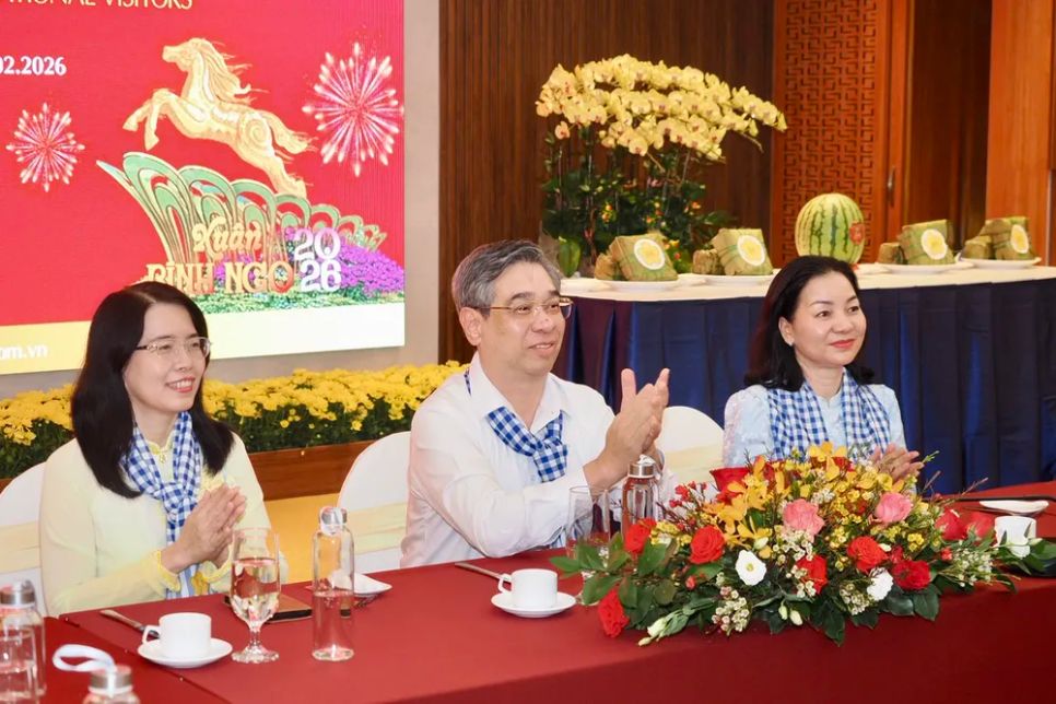 Đồng chí Nguyễn Phước Lộc tham dự lễ đón đoàn khách quốc tế. Ảnh: HOÀNG HÙNG Đồng chí Nguyễn Phước Lộc tham dự lễ đón đoàn khách quốc tế. Ảnh: HOÀNG HÙNG