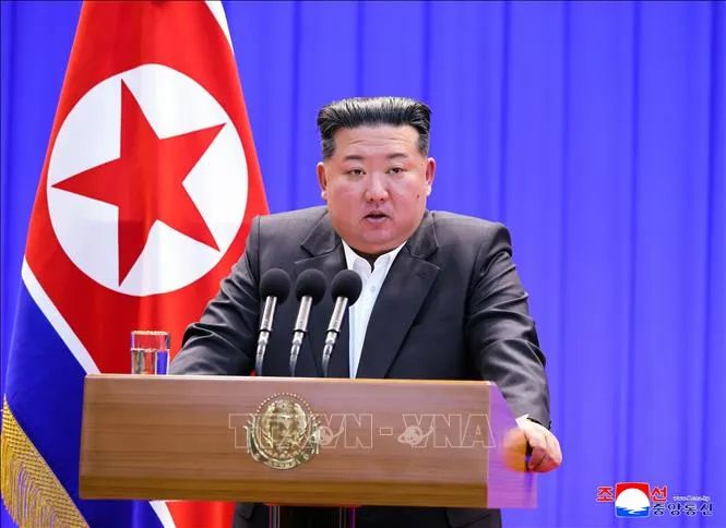 Nhà lãnh đạo Triều Tiên Kim Jong Un. Ảnh: Yonhap/TTXVN Nhà lãnh đạo Triều Tiên Kim Jong Un. Ảnh: Yonhap/TTXVN