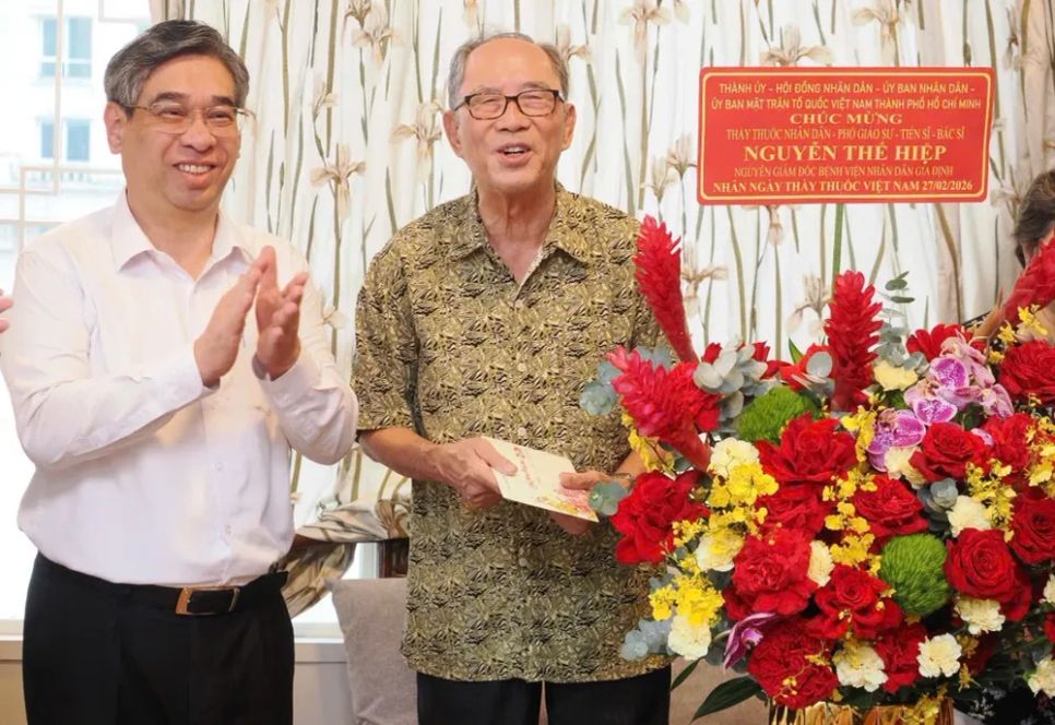 Đồng chí Nguyễn Phước Lộc thăm và chúc mừng Thầy thuốc Nhân dân, PGS-TS-BS Nguyễn Thế Hiệp. Ảnh: HOÀNG HÙNG Đồng chí Nguyễn Phước Lộc thăm và chúc mừng Thầy thuốc Nhân dân, PGS-TS-BS Nguyễn Thế Hiệp. Ảnh: HOÀNG HÙNG