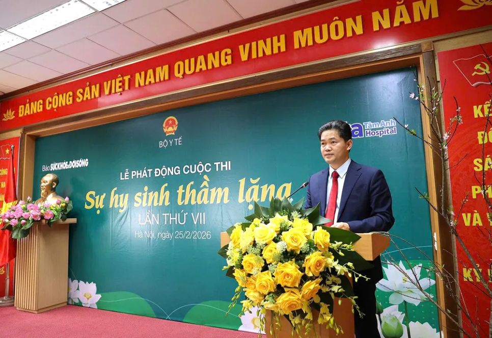 Thứ trưởng Thường trực Bộ Y tế Vũ Mạnh Hà phát biểu chỉ đạo tại sự kiện