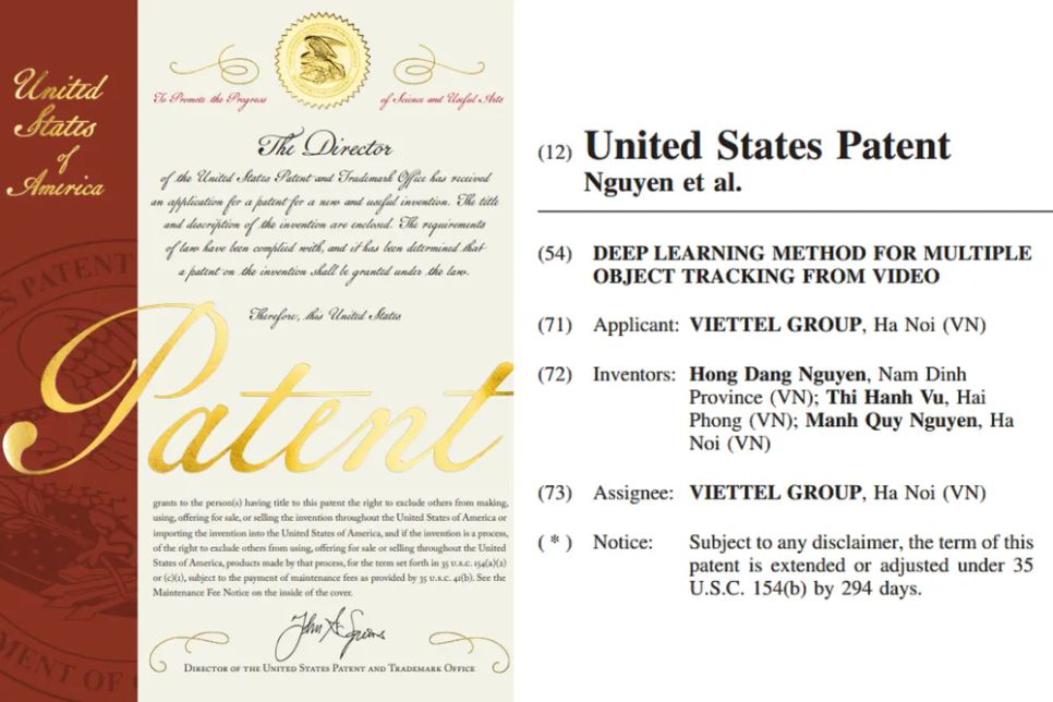 Viettel AI được USPTO cấp bằng sáng chế cho phương pháp theo vết đa đối tượng từ video sử dụng công nghệ AI