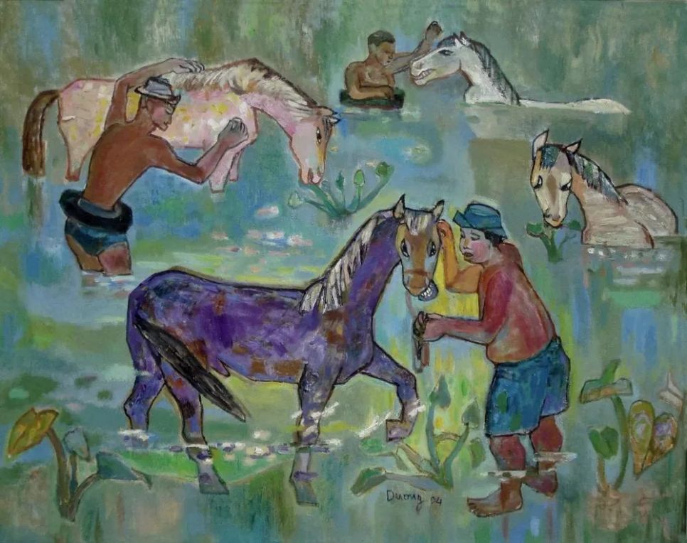 Một tác phẩm vẽ về ngựa của họa sĩ Đặng Thị Dương với những đường nét và sắc màu vui tươi Một tác phẩm vẽ về ngựa của họa sĩ Đặng Thị Dương với những đường nét và sắc màu vui tươi