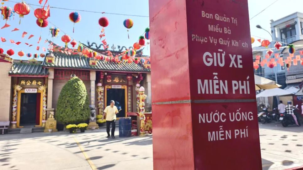 Ban trị sự Miếu Bà Thiên Hậu phối hợp địa phương tăng cường giải pháp đảm bảo lễ hội diễn ra an toàn, văn minh